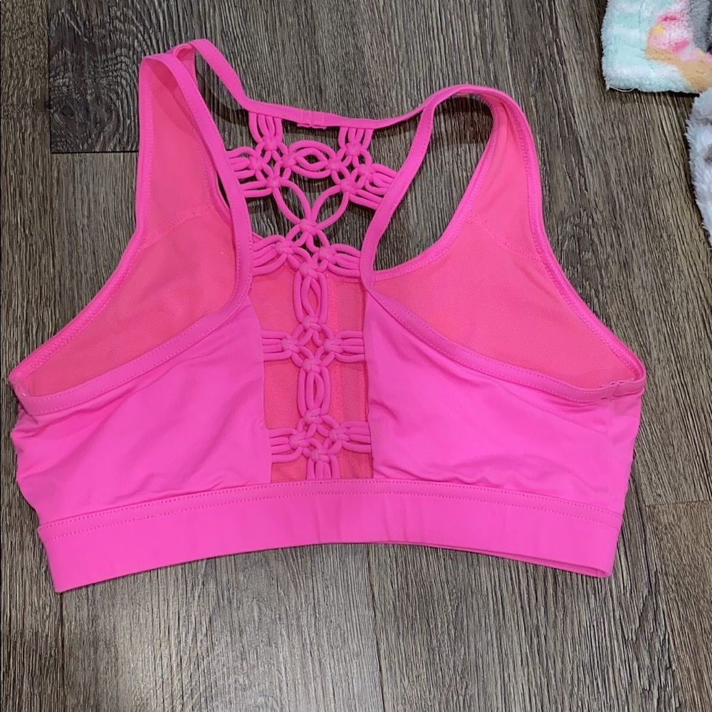 Pink Senior Elite practice sports bra - Picture 2 of 2